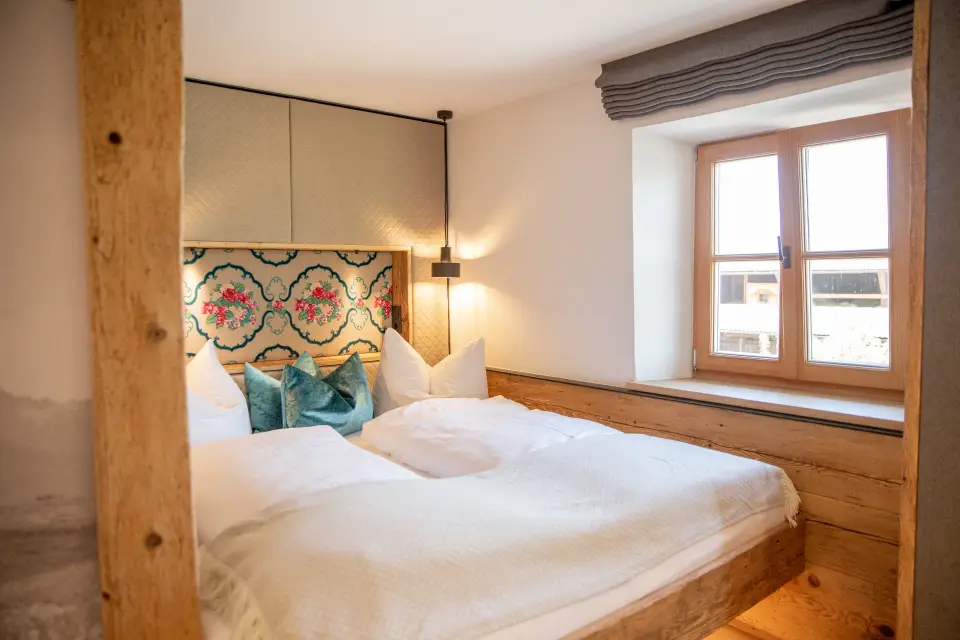 Schlafzimmer der Ferienwohnung HeimatLiab am Hof Gottenau