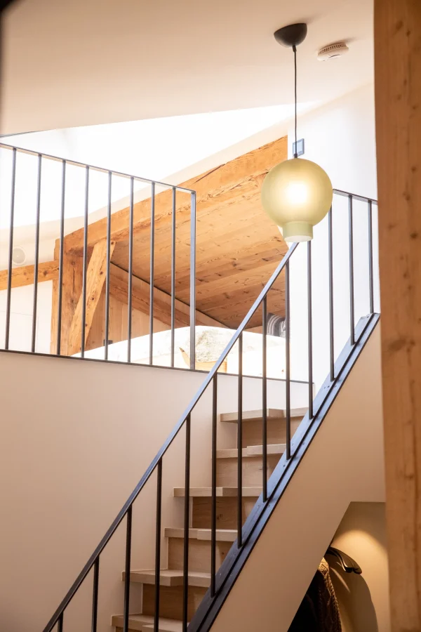 Treppenaufgang zur DachLoggia mit Galerieblick
